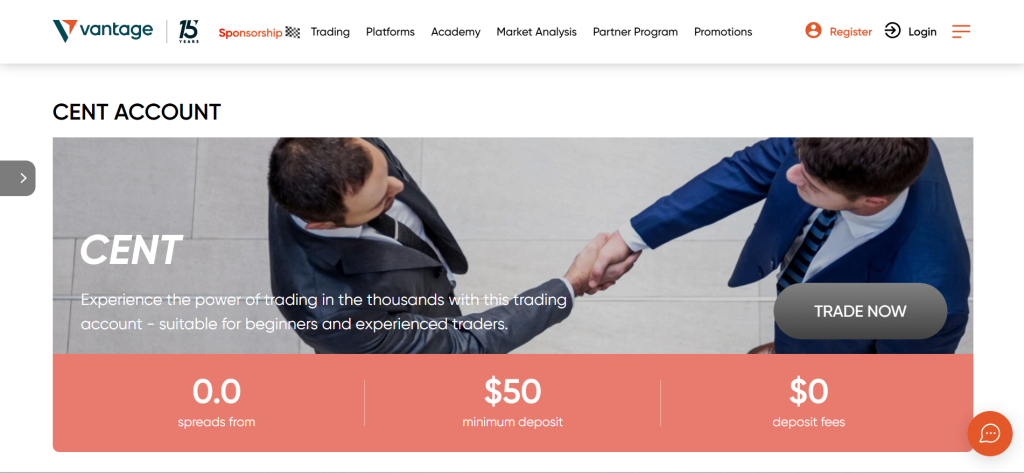 Vantage Fx Cent Account Vantage Fx Cent Account