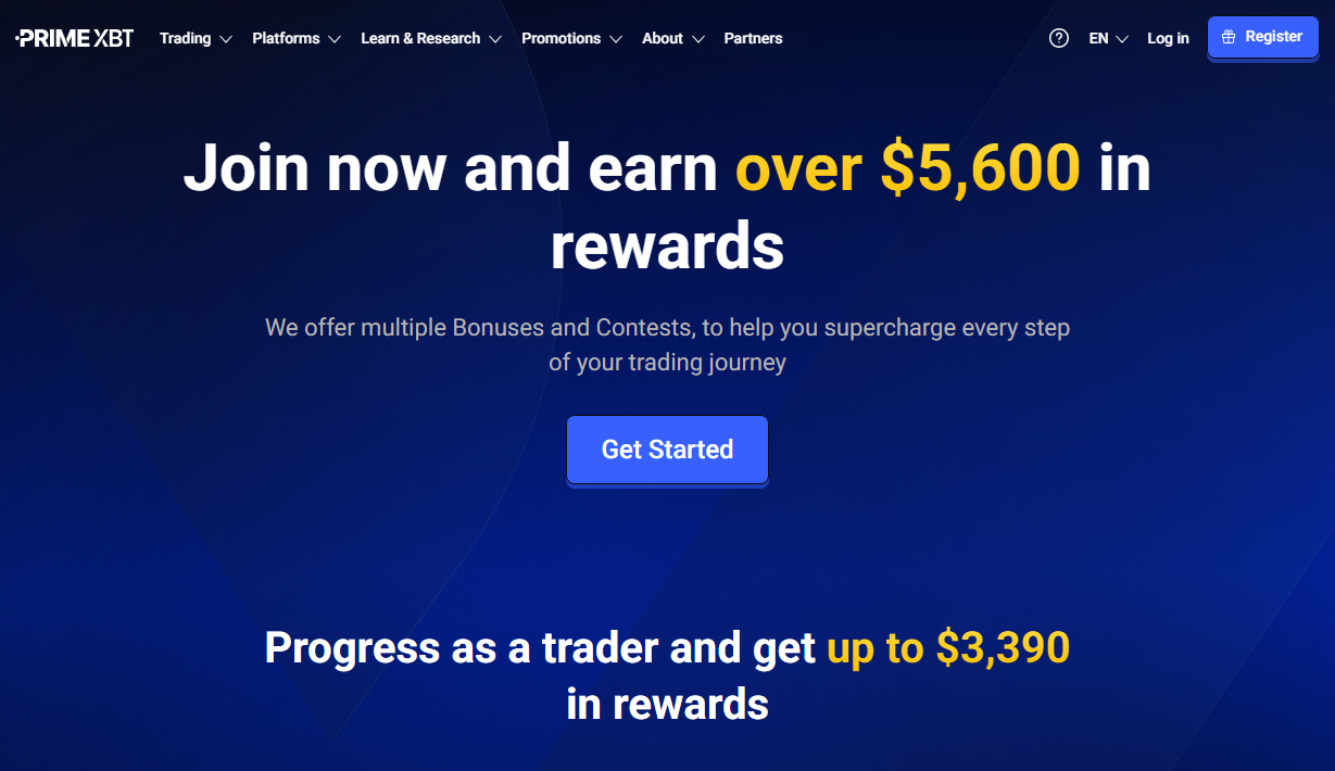 Supercharge Your Trading Earn Over $5,600 in Rewards with PrimeXBT
