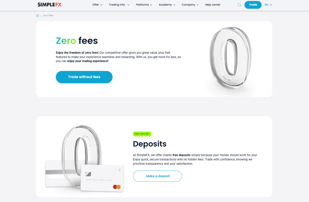 Trading and Non Trading Fees