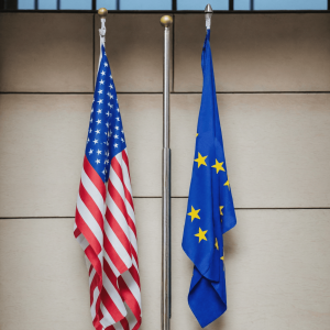 The European Union negotiates with the U.S over tariffs.