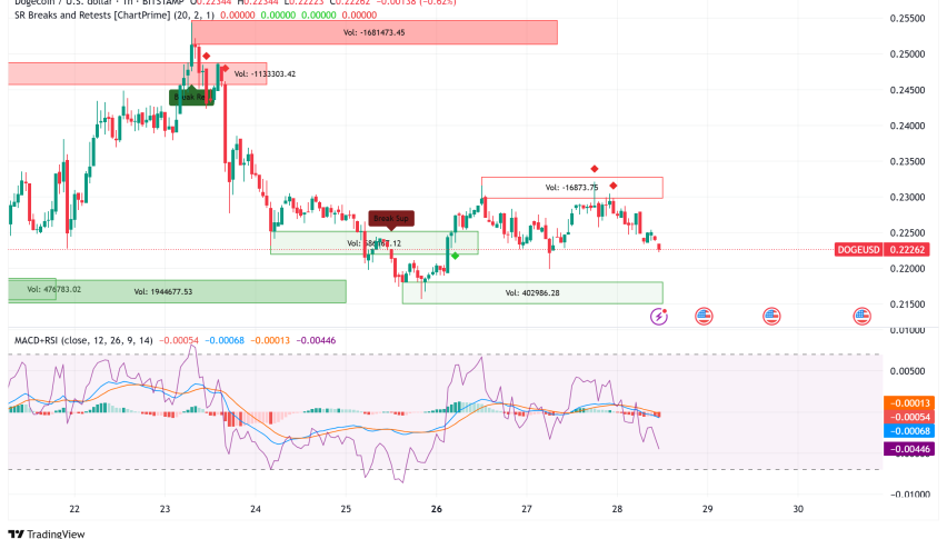 Dogecoin Faces Critical Support Test: Technical Indicators Flash Mixed Signals