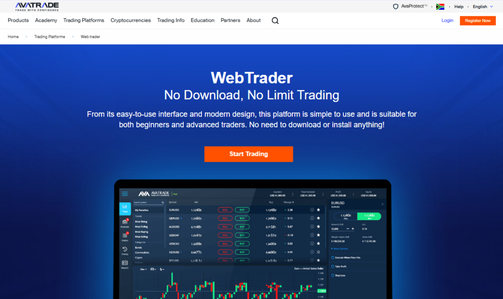 AvaTrade Web