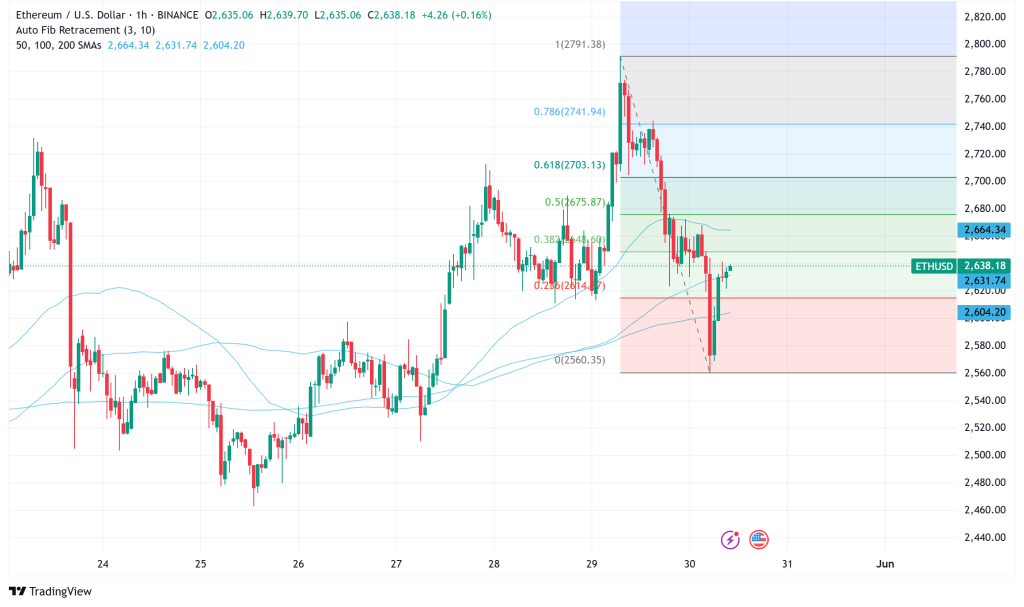 Ethereum ETF Investors Face Heavy Losses as Price Correction Continues Below $2,650