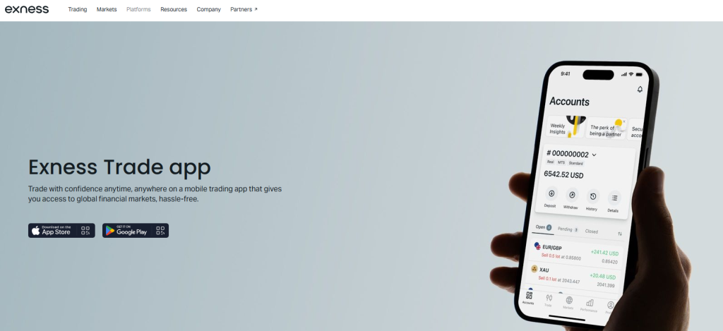 Exness Forex Trading Apps