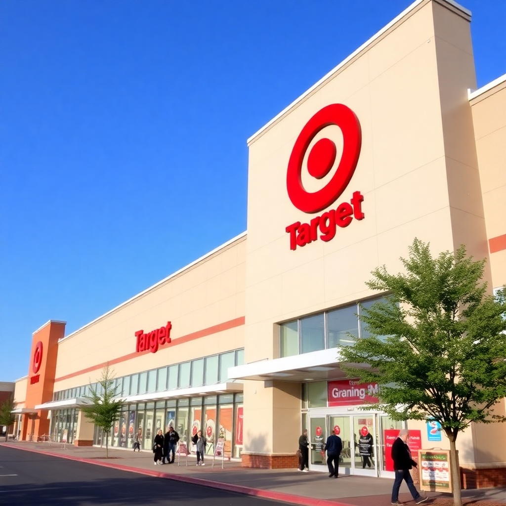 Walmart stock is falling while Target's is on the rise.