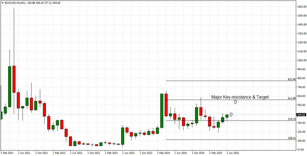 Bitcoin Cash Monthly Chart