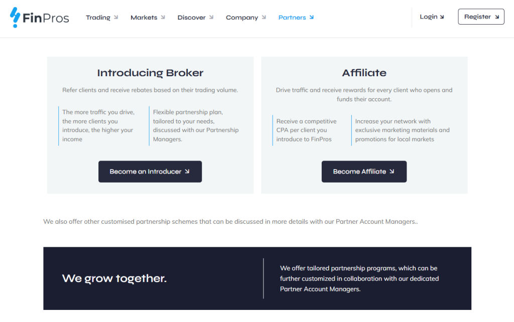 FinPros Partner Program - Daily Payouts, No Caps, and Real Support FinPros Partner Program - Daily Payouts, No Caps, and Real Support