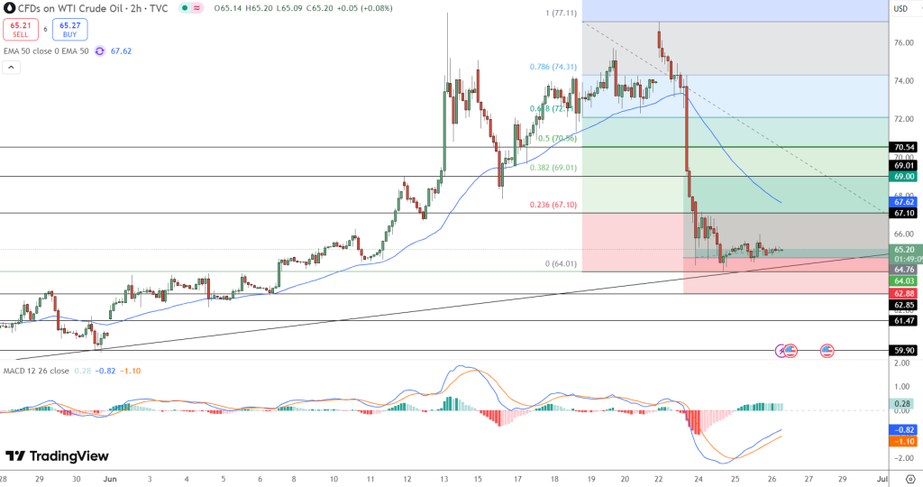 WTI Oil Price Chart - Source: Tradingview