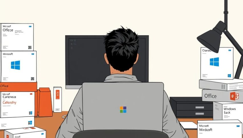 Microsoft is at a record high for its stock price.