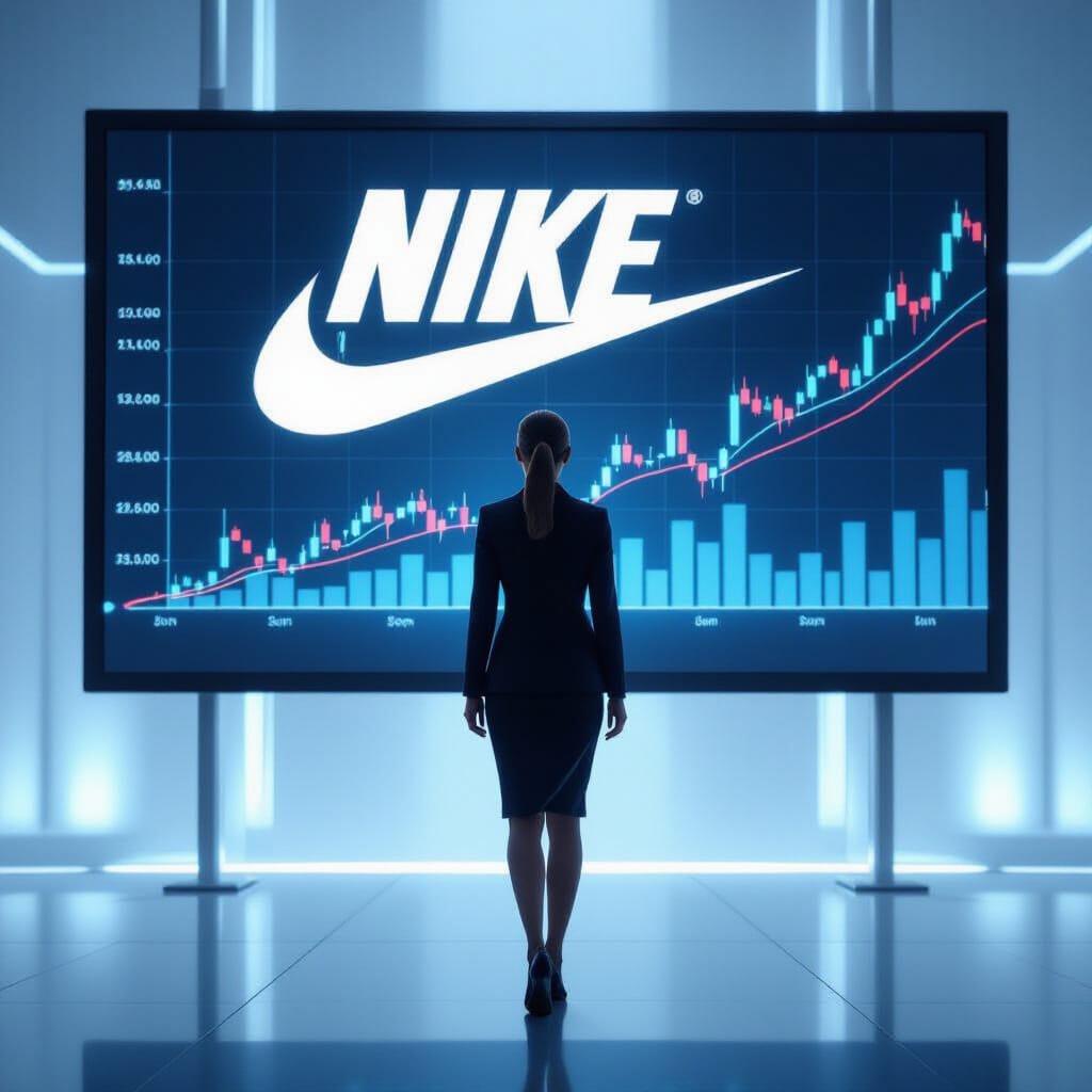 Nike stock is climbing rapidly after a promising quarterly report.