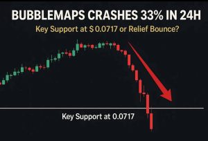 Bubblemaps Crashes 33% in 24H—Key Support at $0.0717 or Relief Bounce?