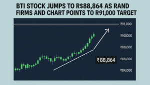BTI Stock Jumps to ₨88,864 as Rand Firms and Chart Points to ₨91,000 Target