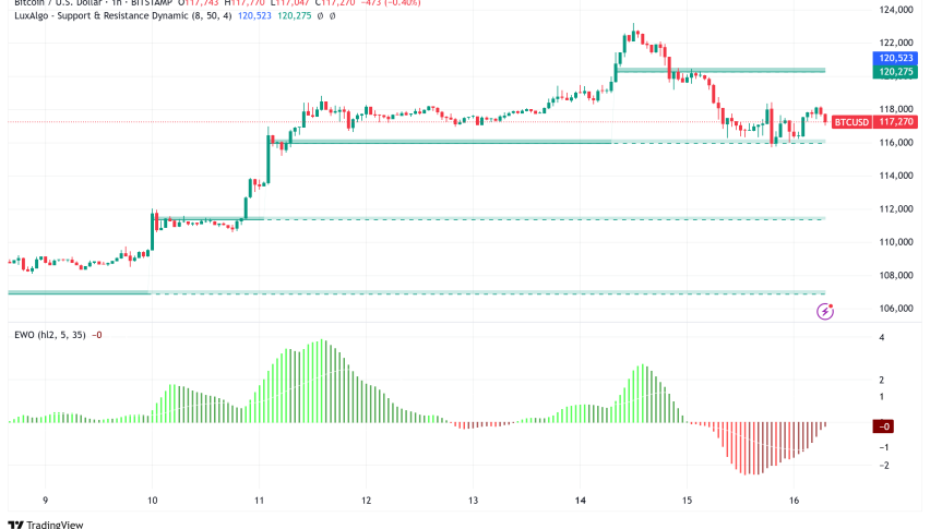 Bitcoin Consolidates Above $117,000: Technical Indicators Signal Mixed Outlook Amid Inflation Concerns