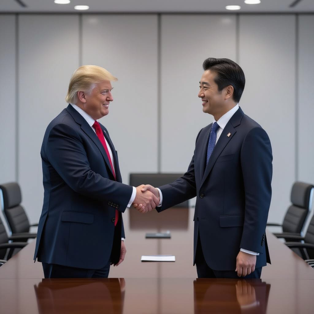 Trump made a deal with the Japanese government over tariffs.