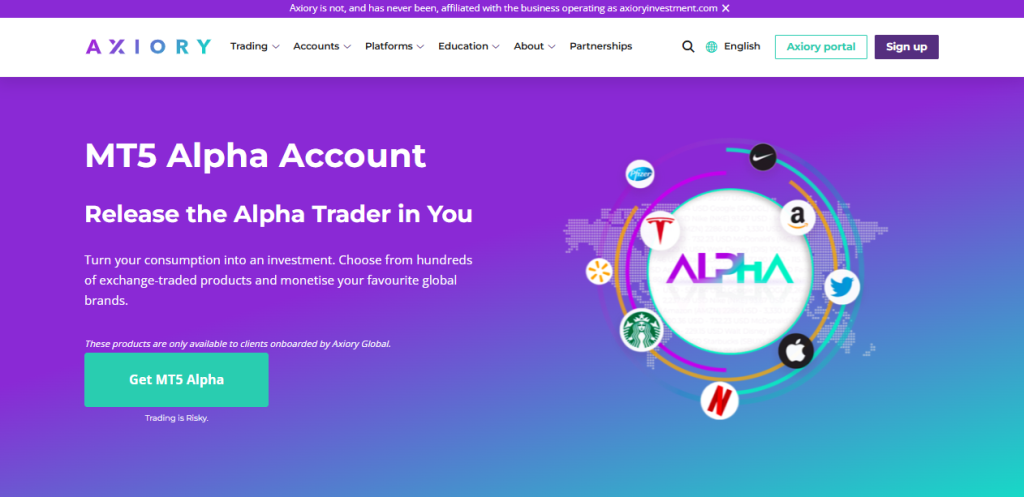 MT5 Alpha Account MT5 Alpha Account