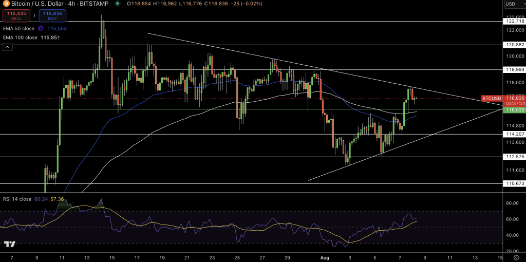 Bitcoin Price Chart - Source: Tradingview