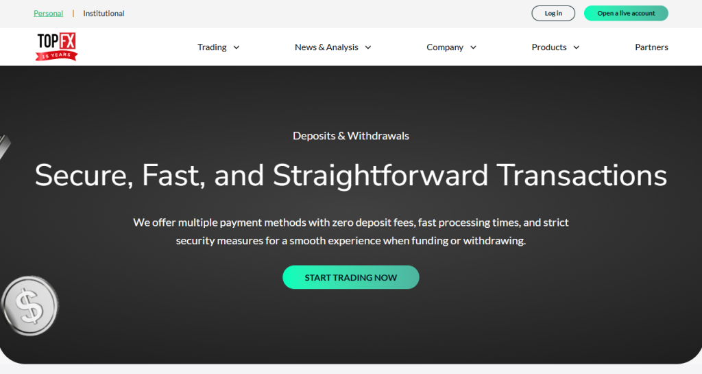 Deposits and Withdrawals Deposits and Withdrawals