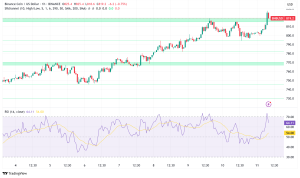 BNB Surges Above $820 Following Major Corporate Acquisition, Eyes $1,200 Breakthrough