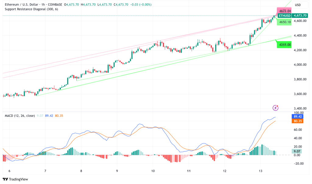 Ethereum Surges Past $4,600 as Whales Accumulate While Retail Traders Show Disbelief