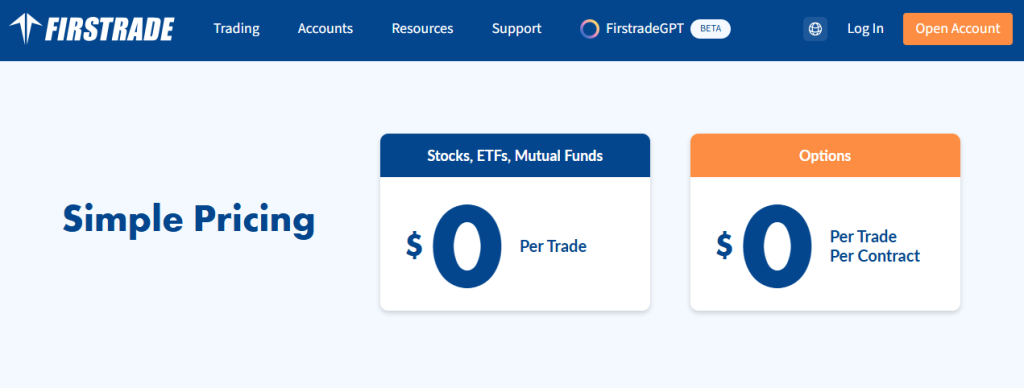 Firstrade Securities Pricing