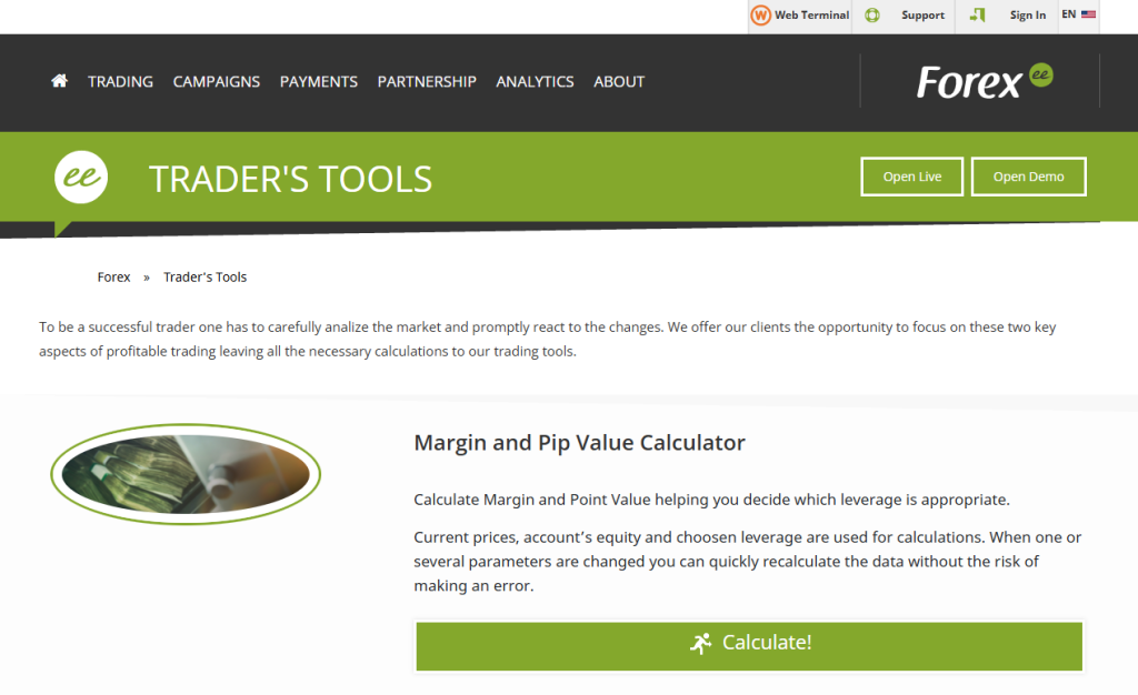 Forex.ee Trader’s Tools Forex.ee Trader’s Tools