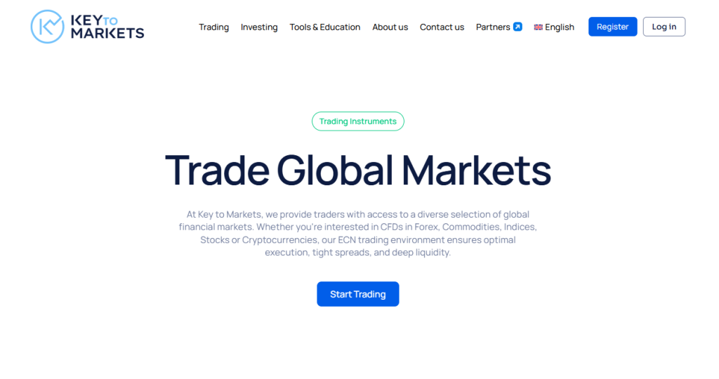Markets available for Trade
