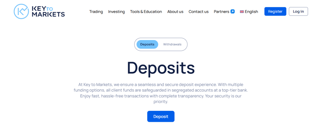 Deposits and Withdrawals