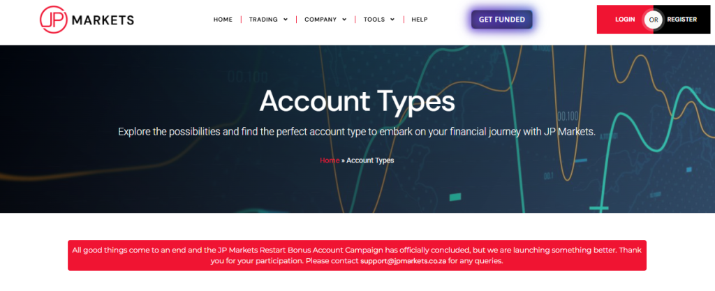 Minimum Deposit and Account Types