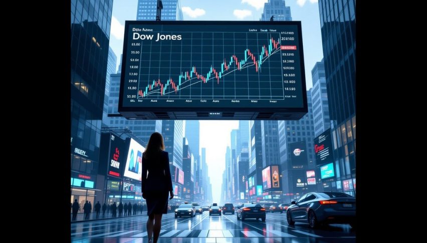 The Dow Jones nears a record high thanks to positive comments form today's Fed meeting.