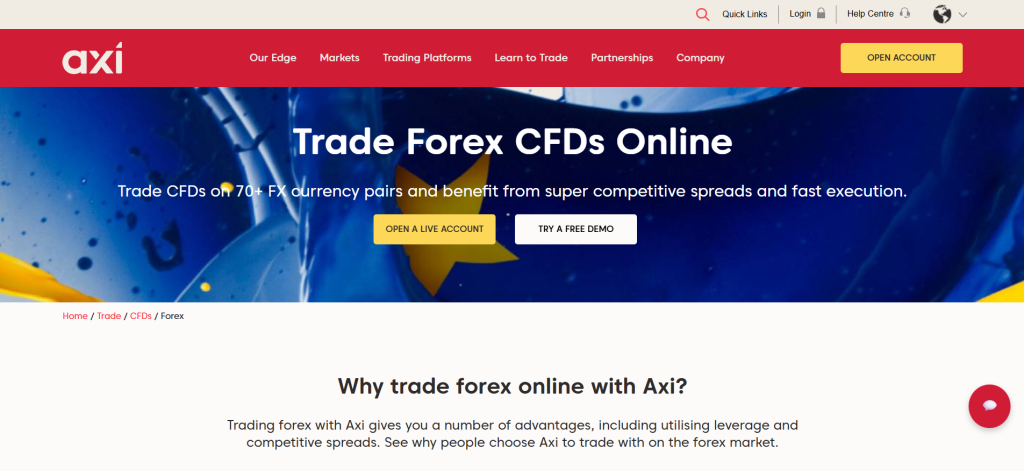 Axi what is Currency Trading