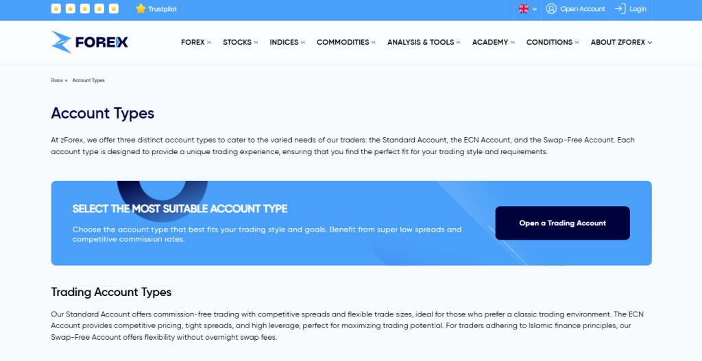 Minimum Deposit and Account Types Minimum Deposit and Account Types