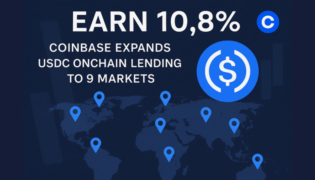 Earn 10.8%: Coinbase Expands USDC Onchain Lending to 9 Markets - Forex ...