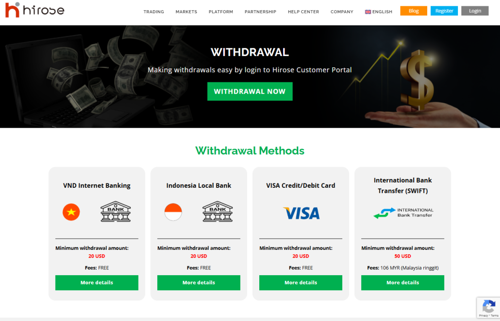 Deposit and Withdrawal