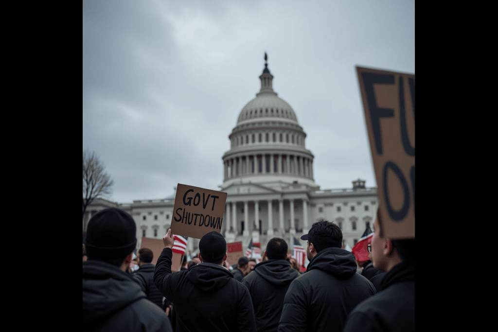 A bullish stock market is not being brought down by the government closure.