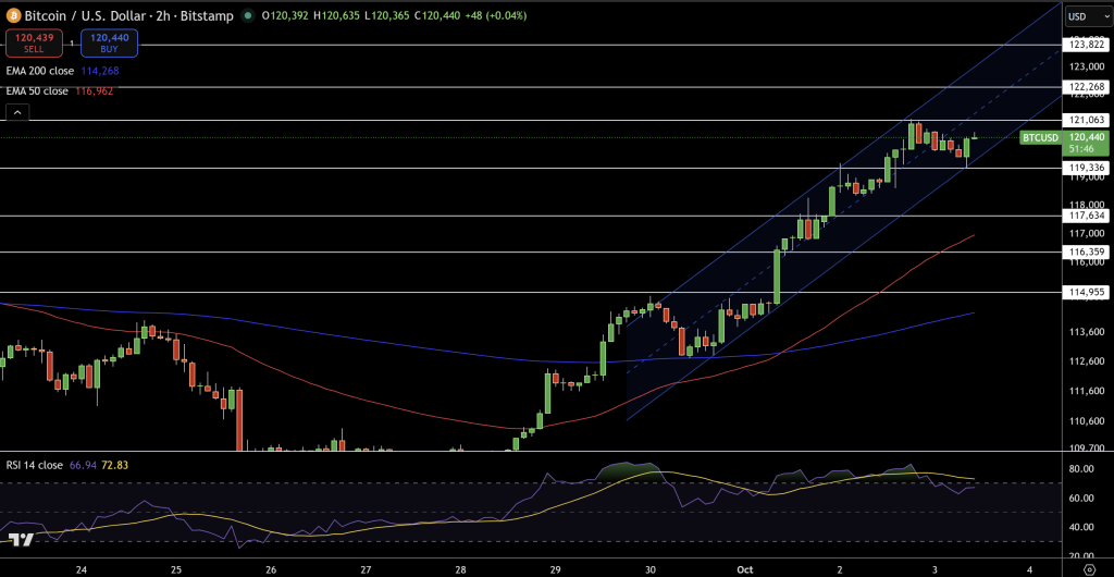 Bitcoin Price Chart - Source: Tradingview