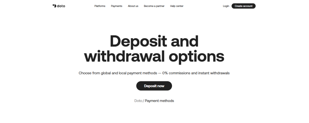 Deposit and Withdrawal