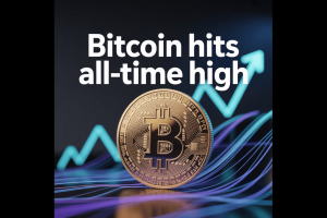 Bitcoin is at a record high this week.