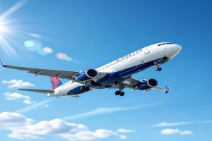 Delta stock is up today and headed back toward its high for the year.