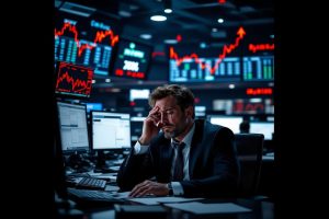 Stocks slip after the trade war escalates between the U.S. and China.