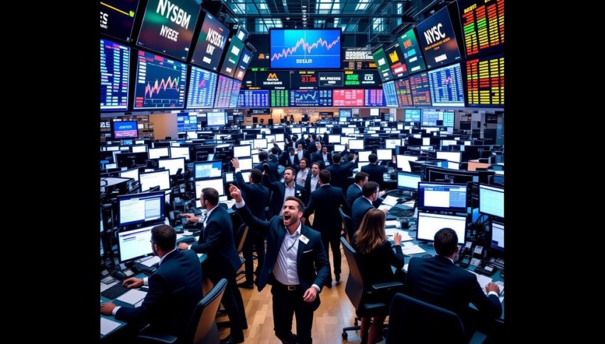 Stocks are rallying today and holding close to their record highs.