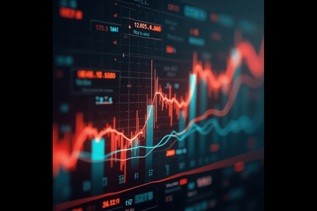 The Nasdaq stock index is up again today after falling jest before the weekend and is now close to its record high.