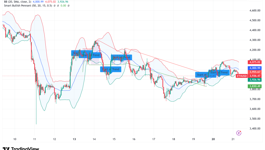 Ethereum Holds Above $3,900, Institutional Accumulation and Technical Signals Point to Potential Supercycle