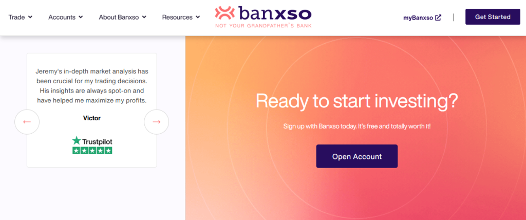 How to Open a Banxso Account