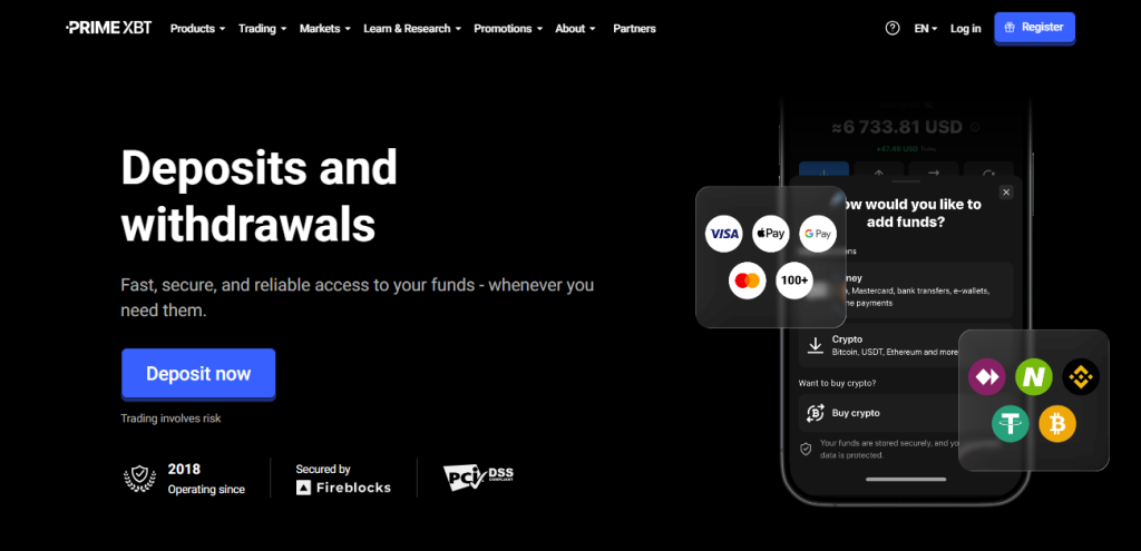Deposit and Withdrawal Deposit and Withdrawal