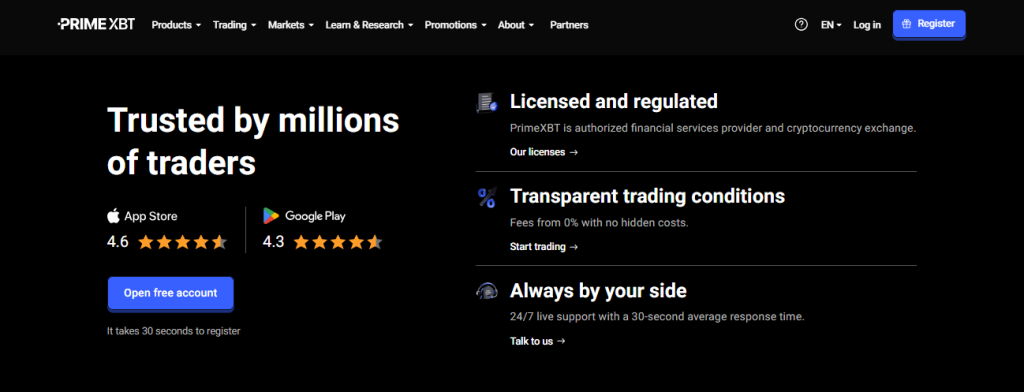 Key Features of PrimeXBT Key Features of PrimeXBT