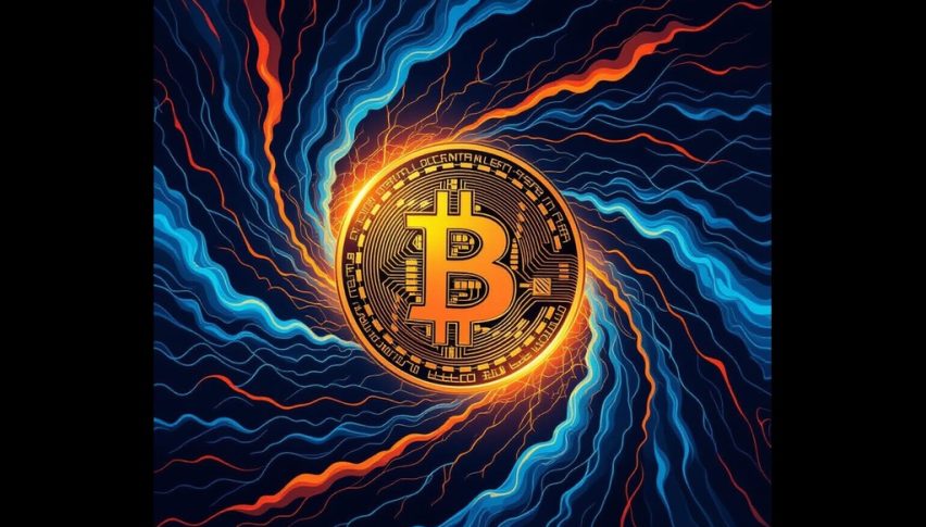 Bitcoin's price movement is unpredictable right now.