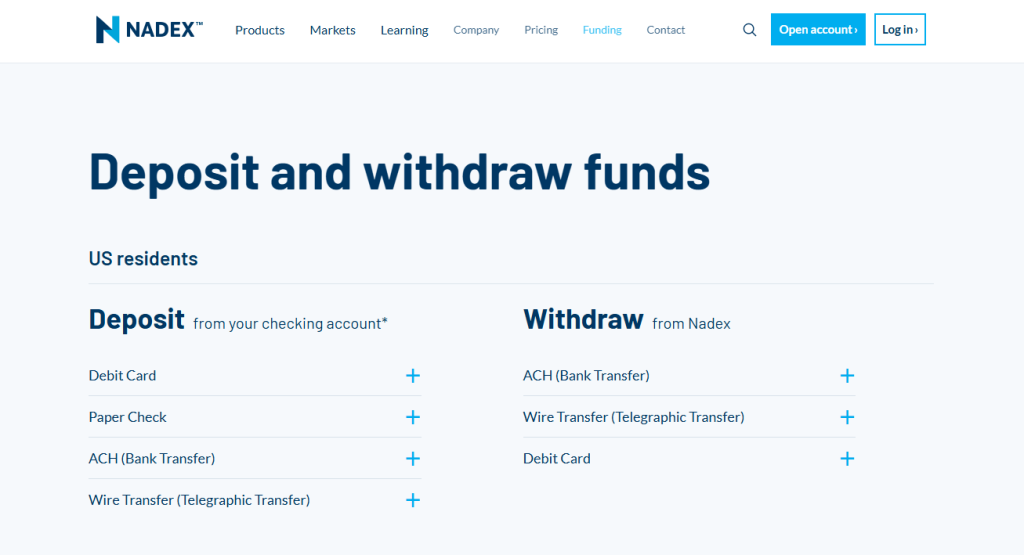 Deposits and Withdrawals Deposits and Withdrawals