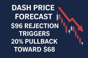 Dash Price Forecast: $96 Rejection Triggers 20% Pullback Toward $68