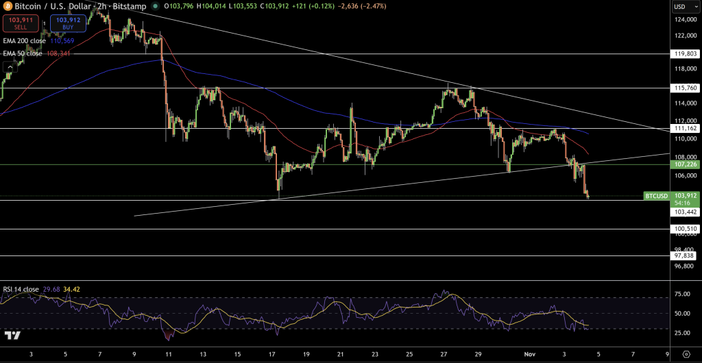 Bitcoin Price Chart - Source: Tradingview