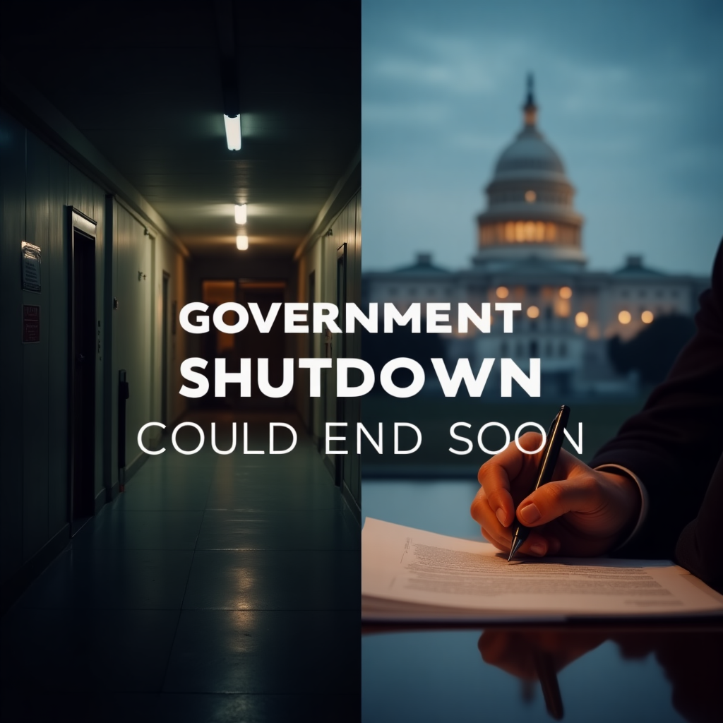 The government shutdown could be ending soon because of a new Senate vote.